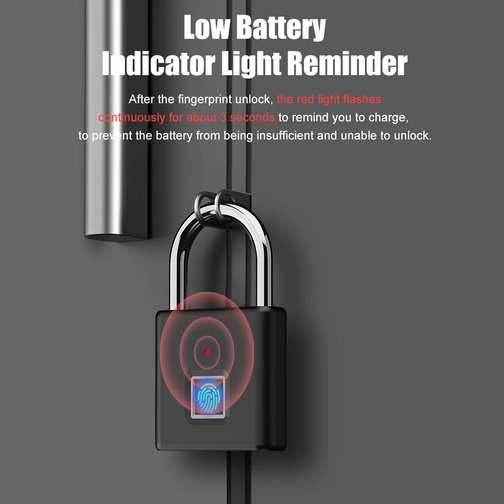 Focussa Shop™ Fingerprint Padlock