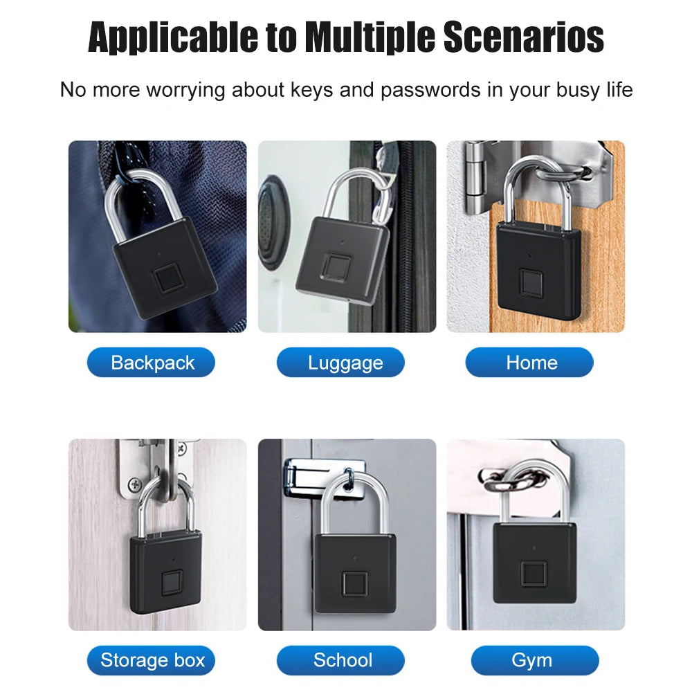 Focussa Shop™ Fingerprint Padlock
