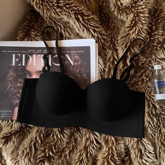 Seamless Half Cup Push-Up Bra