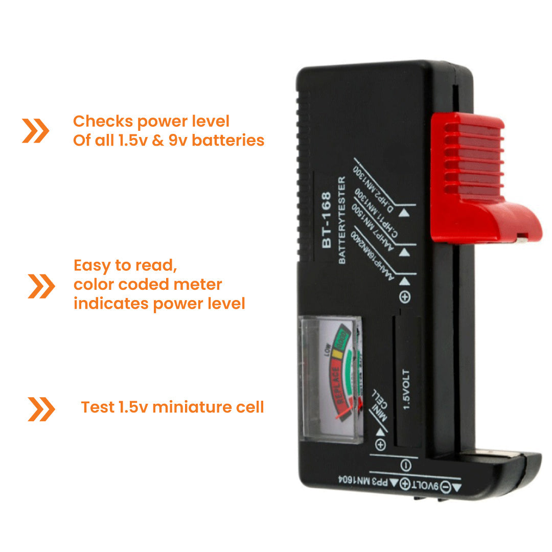 Focussa Shop™ Battery Tester Checker Universal