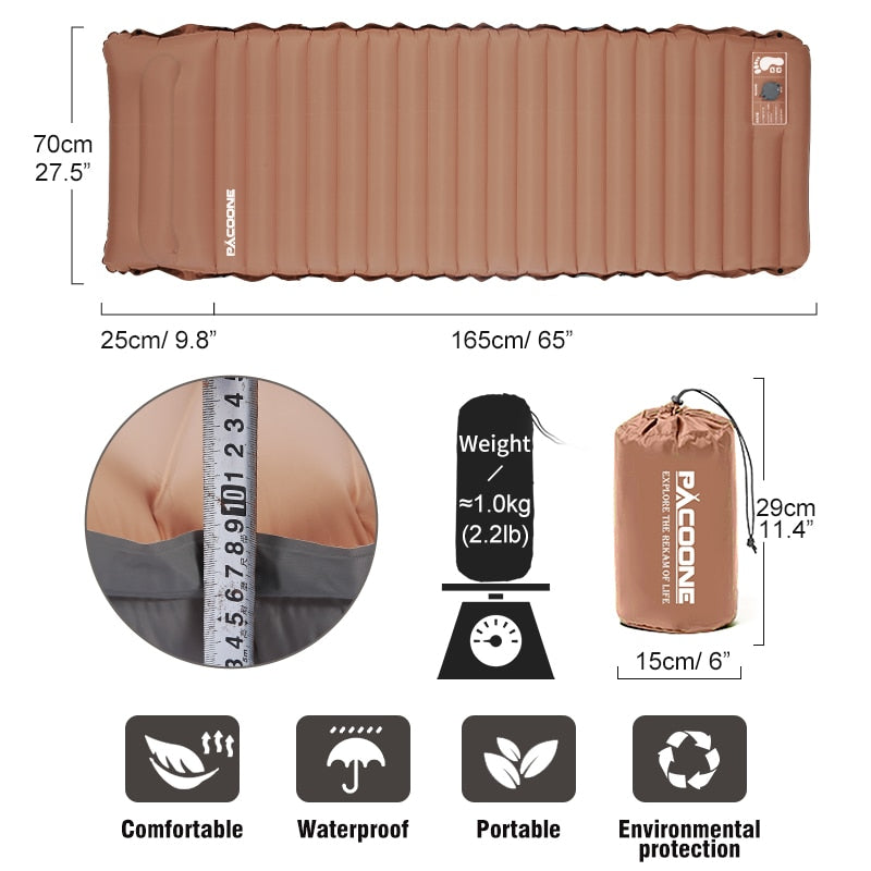 Focussa Shop™ Ultralight Self-inflating Air Mattress