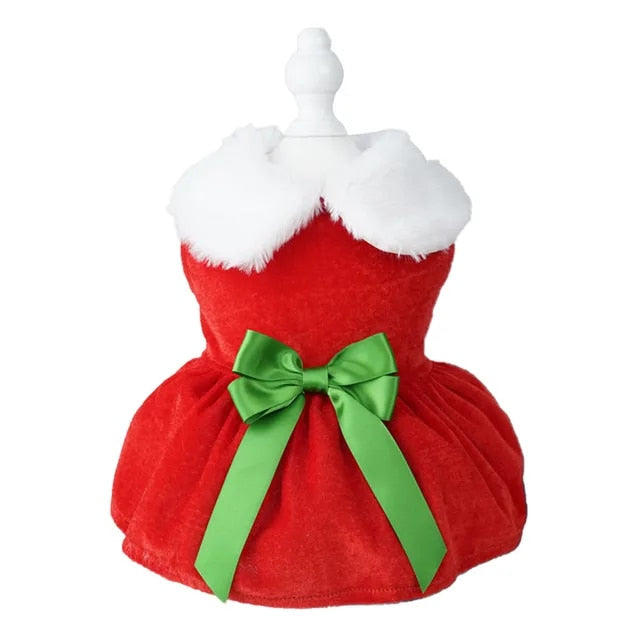 Dog Santa Claus outfit