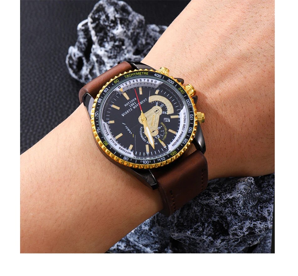 Luxury Man Casual Luminous Clock